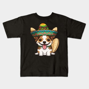 Eat Tacos Pet Dogs Kids T-Shirt